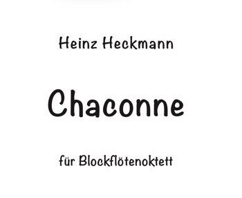 Chaconne für Blockflötenoktett