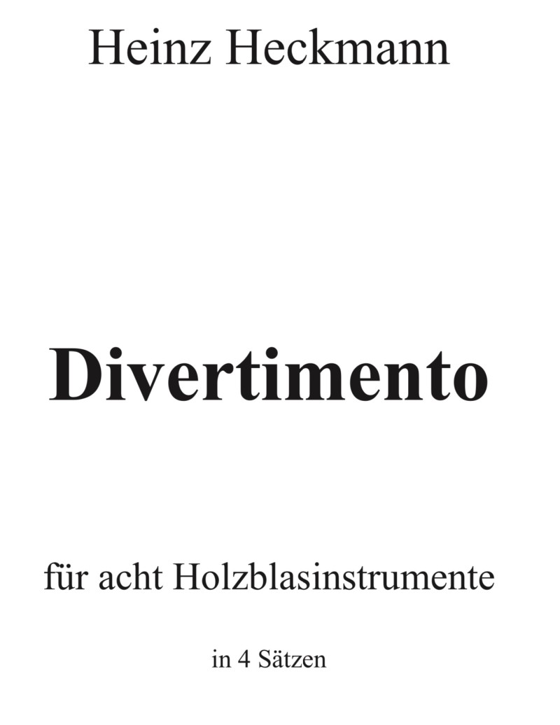 Divertimento für acht Holzblasinstrumente